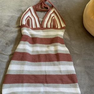 Knit halter dress